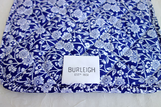 Burleigh バーレイ社 Blue Calico ブルーキャリコ ポットマット 鍋敷き なべしき 鍋つかみ キッチン用品 テーブルアクセサリー 英国雑貨 キルティング加工