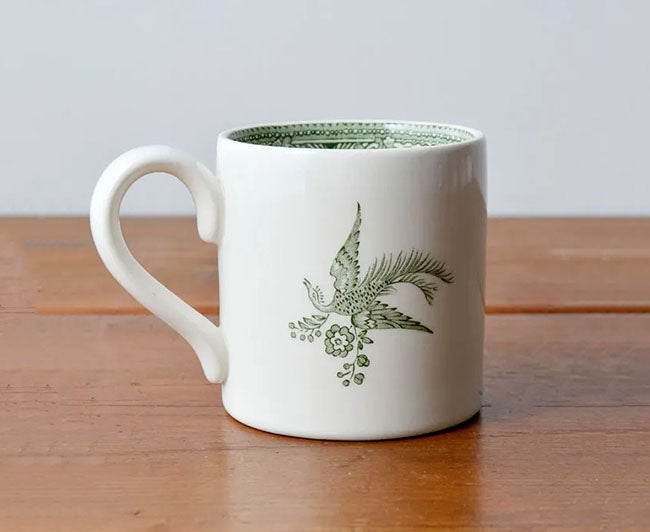 イギリス製 Burleigh バーレイ社 Green Asiatic Pheasants グリーンアジアティックフェザンツ マグカップ マグ 洋食器 英国食器 テーブルウエア 花柄 おしゃれ ※ギフトボックス別売り