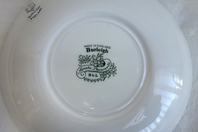 イギリス製 Burleigh バーレイ社 Green Asiatic Pheasants グリーンアジアティックフェザンツ パスタプレート 皿 深皿 大皿 プレート 洋食器 食器