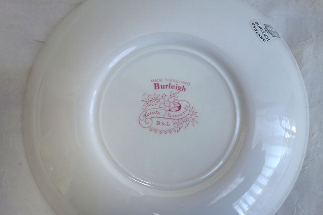 イギリス製 Burleigh バーレイ社 Pink Asiatic Pheasants ピンクアジアティックフェザンツ パスタプレート 皿 深皿 大皿 プレート 洋食器 食器 おしゃれ