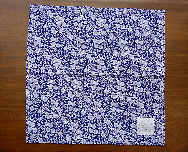 Burleigh バーレイ社 Blue Calico ブルーキャリコ ティーナプキン 40×40cm ティータオル キッチンファブリック 生活雑貨 英国雑貨 花柄