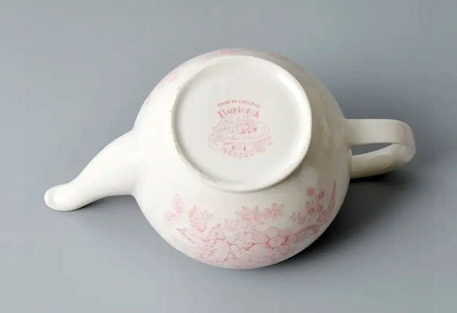 イギリス製 Burleigh バーレイ社 Pink Asiatic Pheasants ピンクアジアティックフェザンツ ティーポット Sサイズ(2~3人分) ポット 急須 洋食器 キッチン用品 英国食器 テーブルウエア 花柄
