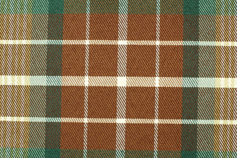 オーダーカーテン(ドレープ) スペイン製 オーバーチェック柄「マルチェロGR」共布タッセル付き インポートカーテン