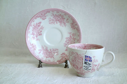 イギリス製 Burleigh バーレイ社 Pink Asiatic Pheasants ピンクアジアティックフェザンツ カップ＆ソーサー コーヒーカップ ティーカップ 洋食器 英国食器 テーブルウエア  ※ギフトボックス別売り
