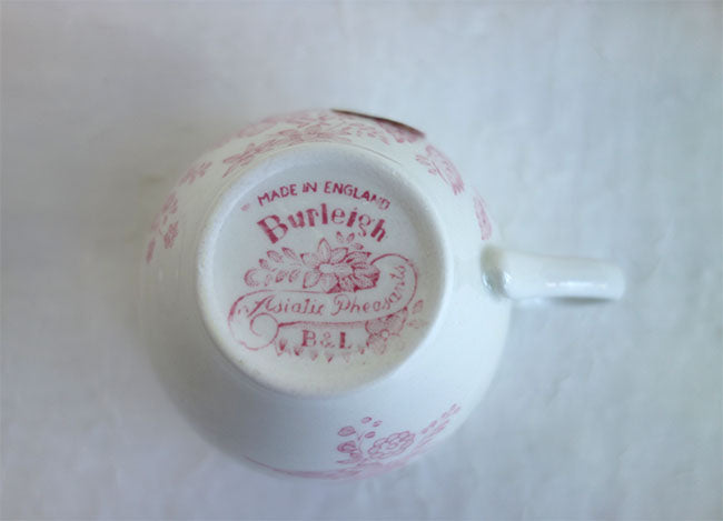 イギリス製 Burleigh バーレイ社 Pink Asiatic Pheasants ピンクアジアティックフェザンツ カップ＆ソーサー コーヒーカップ ティーカップ 洋食器 英国食器 テーブルウエア  ※ギフトボックス別売り