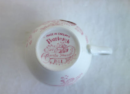 イギリス製 Burleigh バーレイ社 Pink Asiatic Pheasants ピンクアジアティックフェザンツ カップ＆ソーサー コーヒーカップ ティーカップ 洋食器 英国食器 テーブルウエア  ※ギフトボックス別売り
