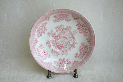 イギリス製 Burleigh バーレイ社 Pink Asiatic Pheasants ピンクアジアティックフェザンツ ブレックファーストカップ＆ソーサー カップ＆ソーサー スープカップ 洋食器 英国食器 ※ギフトボックス別売り