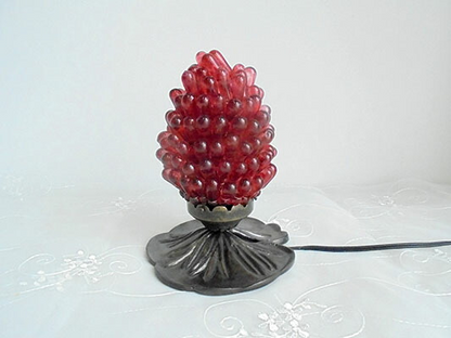 Creation TIEF社　ティエフ　フランス製　テーブルランプ ガラス　グレープ　アールヌーボー
