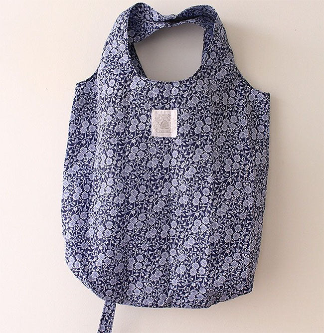 Burleigh バーレイ社　Blue Calico　ブルーキャリコ　エコバック　買い物バッグ　買い物袋　マイバッグ　生活雑貨　おしゃれ