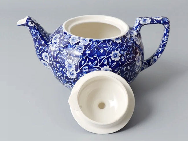 イギリス製　Burleigh バーレイ社　Blue Calico　 ブルーキャリコ　ティーポット　Sサイズ　2～4人分（580ml） ポット　急須　洋食器　英国食器　 ※ギフトボックス別売り