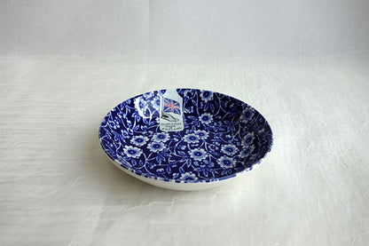 イギリス製　Burleigh バーレイ社　Blue Calico　 ブルーキャリコ　フルーツプレート 12cm ミニプレート　お皿　皿　小皿　洋食器　英国食器　テーブルウエア