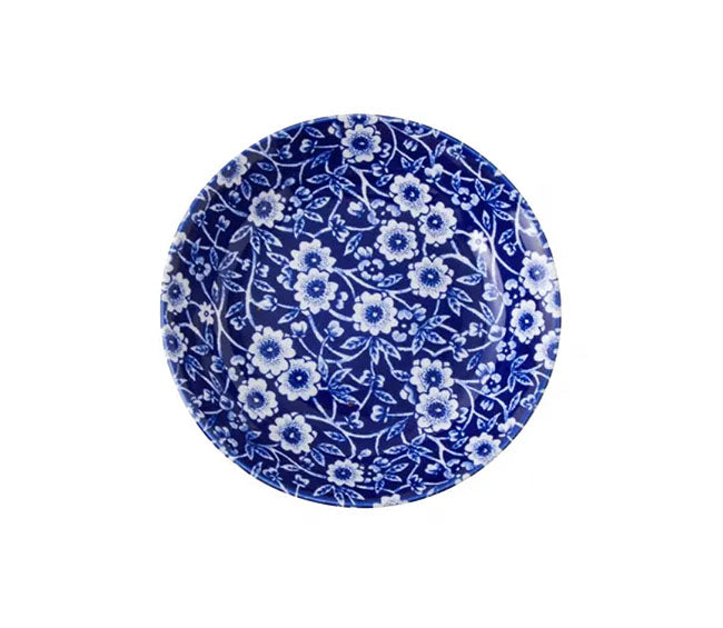 イギリス製　Burleigh バーレイ社　Blue Calico　 ブルーキャリコ　フルーツプレート 12cm ミニプレート　お皿　皿　小皿　洋食器　英国食器　テーブルウエア