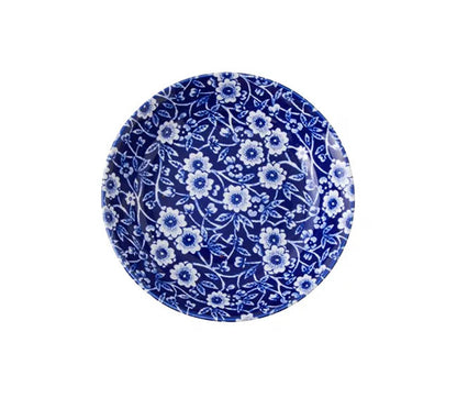 イギリス製　Burleigh バーレイ社　Blue Calico　 ブルーキャリコ　フルーツプレート 12cm ミニプレート　お皿　皿　小皿　洋食器　英国食器　テーブルウエア