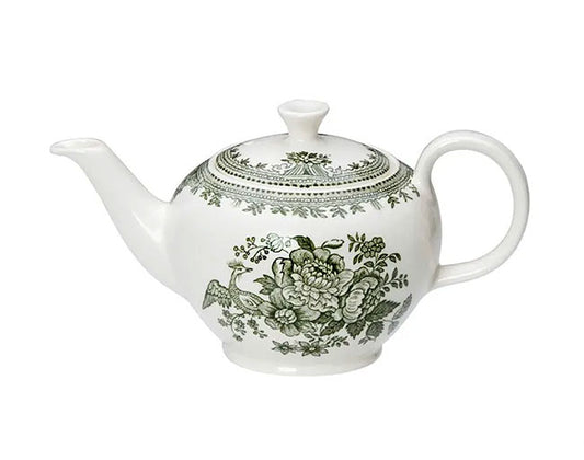 イギリス製 Burleigh バーレイ社 Green Asiatic Pheasants グリーンアジアティックフェザンツ　ティーポット Sサイズ（2～3人分） ポット 急須 洋食器 英国食器 テーブルウエア おしゃれ ※ギフトボックス別売り