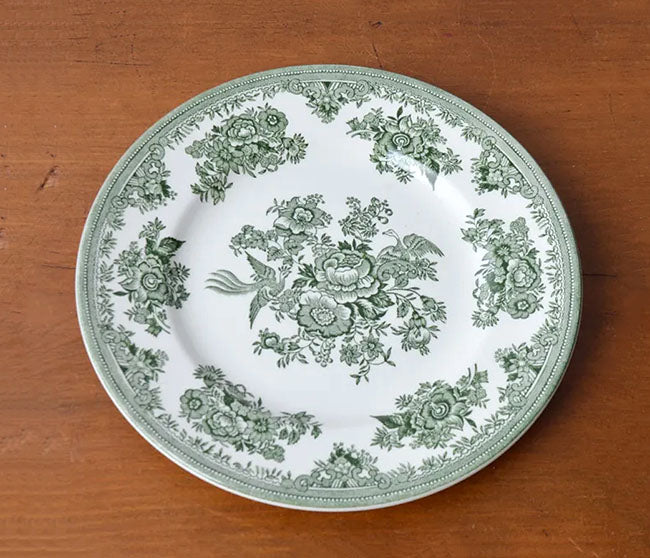 イギリス製　Burleigh バーレイ社　Green Asiatic Pheasants　 グリーンアジアティックフェザンツ　プレート 17.5cm 皿　お皿　洋食器　英国食器　テーブルウエア　花柄　 ※ギフトボックス別売り