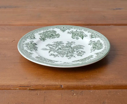 イギリス製　Burleigh バーレイ社　Green Asiatic Pheasants　 グリーンアジアティックフェザンツ　プレート 17.5cm 皿　お皿　洋食器　英国食器　テーブルウエア　花柄　 ※ギフトボックス別売り