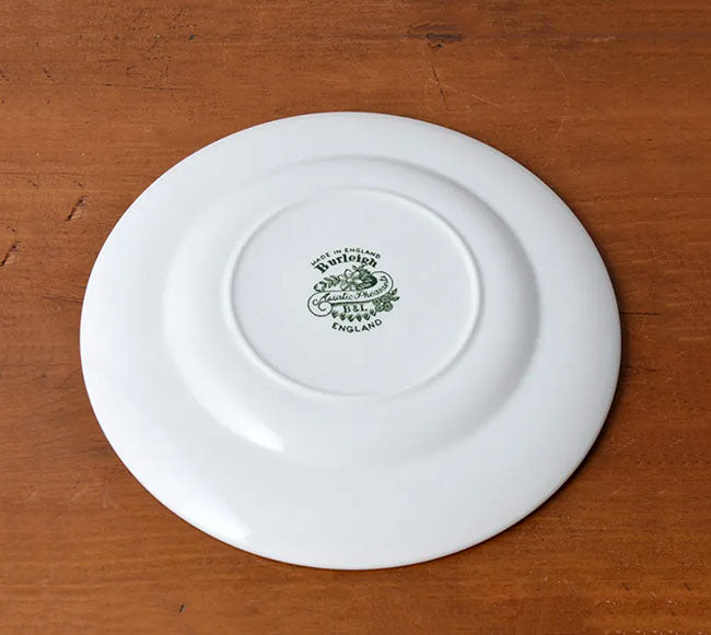 イギリス製　Burleigh バーレイ社　Green Asiatic Pheasants　 グリーンアジアティックフェザンツ　プレート 17.5cm 皿　お皿　洋食器　英国食器　テーブルウエア　花柄　 ※ギフトボックス別売り