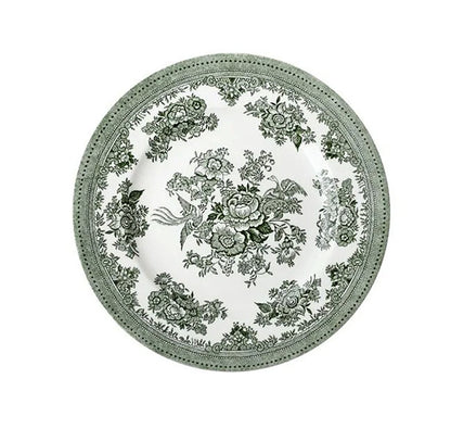 イギリス製　Burleigh バーレイ社　Green Asiatic Pheasants　 グリーンアジアティックフェザンツ　プレート 17.5cm 皿　お皿　洋食器　英国食器　テーブルウエア　花柄　 ※ギフトボックス別売り