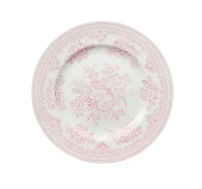 イギリス製　Burleigh バーレイ社　Pink Asiatic Pheasants ピンクアジアティックフェザンツ　プレート　17.5cm お皿　皿　洋食器　英国食器　花柄　ピンク ※ギフトボックス別売り