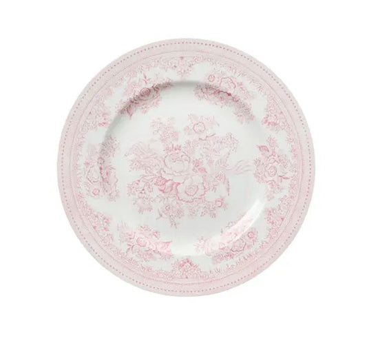 イギリス製　Burleigh バーレイ社　Pink Asiatic Pheasants ピンクアジアティックフェザンツ　プレート　17.5cm お皿　皿　洋食器　英国食器　花柄　ピンク ※ギフトボックス別売り