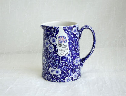 イギリス製　Burleigh バーレイ社　Blue Calico ブルーキャリコ　タンカートジャグ　Mサイズ（300ml） ジャグ　水差し　ミルク入れ　ミルクポット　洋食器　 ※ギフトボックス別売り