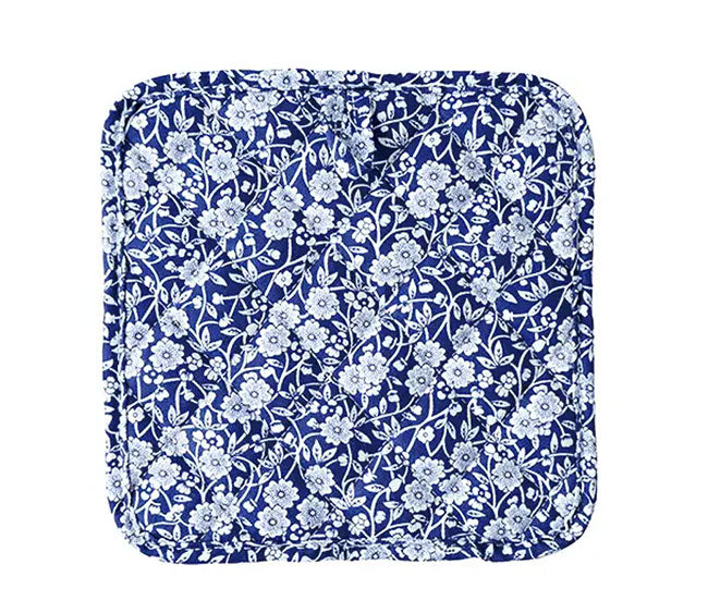 Burleigh バーレイ社　Blue Calico　 ブルーキャリコ　ポットマット　鍋敷き　 なべしき　鍋つかみ　キッチン用品　テーブルアクセサリー　 英国雑貨　キルティング加工