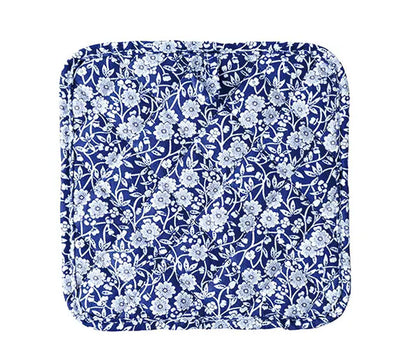 Burleigh バーレイ社　Blue Calico　 ブルーキャリコ　ポットマット　鍋敷き　 なべしき　鍋つかみ　キッチン用品　テーブルアクセサリー　 英国雑貨　キルティング加工
