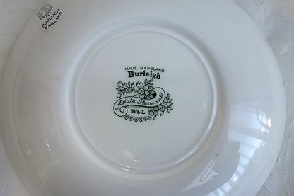 イギリス製　Burleigh バーレイ社　Green Asiatic Pheasants グリーンアジアティックフェザンツ　パスタプレート　 皿　深皿　大皿　プレート　洋食器　食器