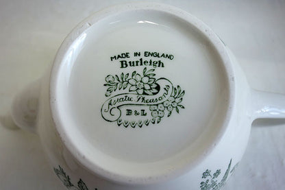 イギリス製　Burleigh バーレイ社 グリーンアジアティックフェザンツ ティーポット　Lサイズ（3～4人分）