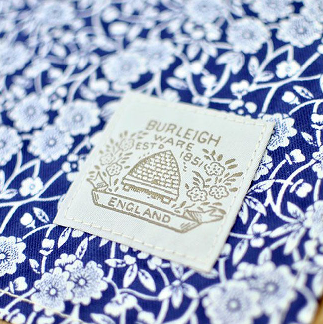 Burleigh バーレイ社　Blue Calico ブルーキャリコ　ティータオル　45×70cm　 キッチンクロス　タオル　キッチン雑貨　英国雑貨　花柄