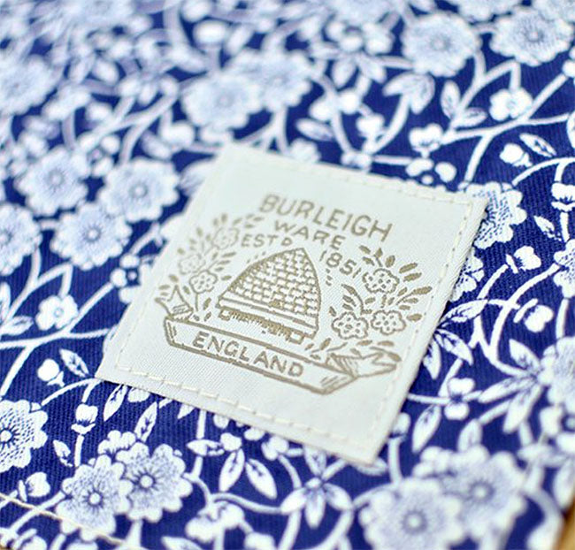 Burleigh バーレイ社　Blue Calico ブルーキャリコ　ティーナプキン　40×40cm ティータオル　キッチンファブリック　生活雑貨　英国雑貨　花柄