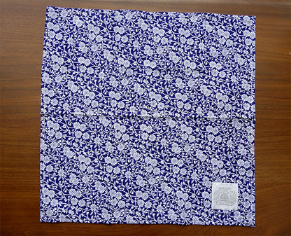 Burleigh バーレイ社　Blue Calico ブルーキャリコ　ティーナプキン　40×40cm ティータオル　キッチンファブリック　生活雑貨　英国雑貨　花柄