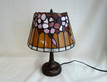 ステンドグラスランプ「クレマティス」 テーブルランプ　フラワー　 ステンドガラス