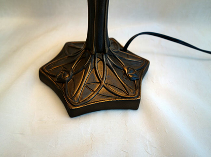 ステンドグラスランプ「アネモネ」1灯　フラワー 花模様　テーブルランプ ステンドガラス