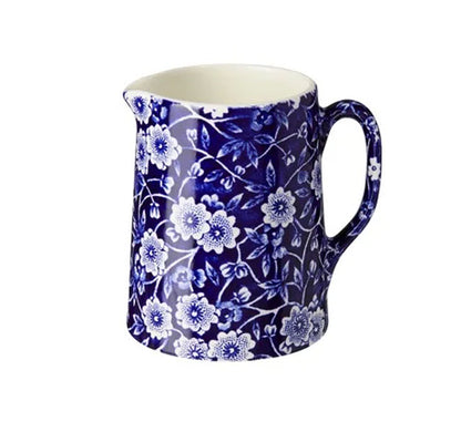 イギリス製　Burleigh バーレイ社　Blue Calico ブルーキャリコ　タンカートジャグ　Sサイズ（190ml） ジャグ　ミルク入れ　ミルクポット　洋食器　英国食器　テーブルウエア