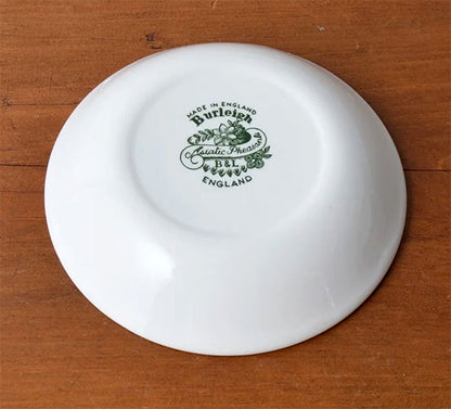 イギリス製　Burleigh バーレイ社　Green Asiatic Pheasants　 グリーンアジアティックフェザンツ　フルーツプレート　 プレート　小皿　お皿　皿　洋食器　英国食器　花柄