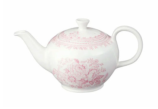 イギリス製　Burleigh バーレイ社　Pink Asiatic Pheasants　 ピンクアジアティックフェザンツ　ティーポット　Sサイズ（2～3人分） ポット　急須　洋食器　キッチン用品　英国食器　テーブルウエア　花柄