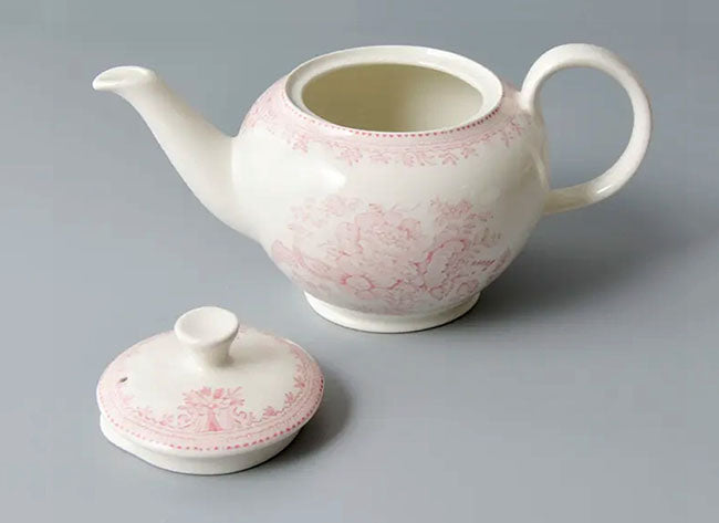 イギリス製　Burleigh バーレイ社　Pink Asiatic Pheasants　 ピンクアジアティックフェザンツ　ティーポット　Sサイズ（2～3人分） ポット　急須　洋食器　キッチン用品　英国食器　テーブルウエア　花柄