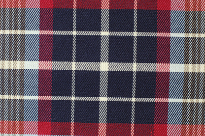 オーダーカーテン(ドレープ) スペイン製　オーバーチェック柄「マルチェロ」　共布タッセル付き　インポートカーテン