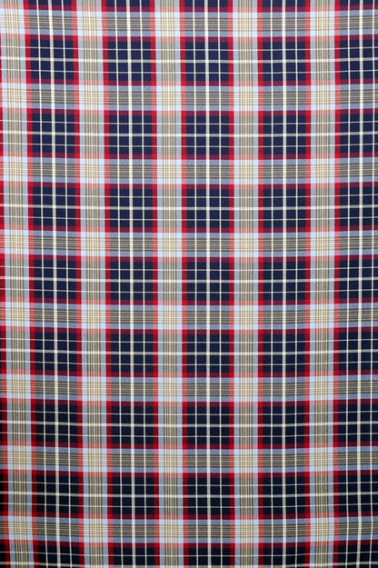 オーダーカーテン(ドレープ) スペイン製　オーバーチェック柄「マルチェロ」　共布タッセル付き　インポートカーテン