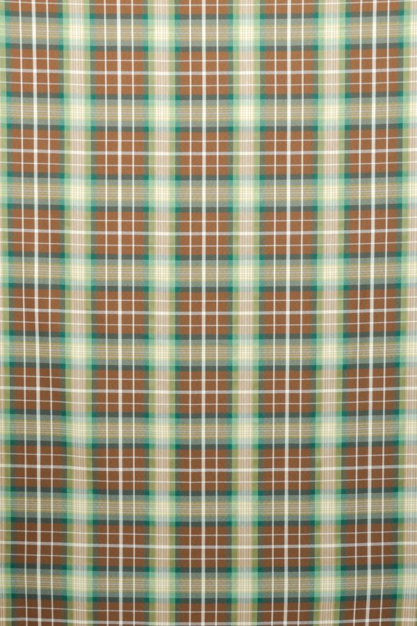 オーダーカーテン(ドレープ) スペイン製　オーバーチェック柄「マルチェロGR」共布タッセル付き　インポートカーテン