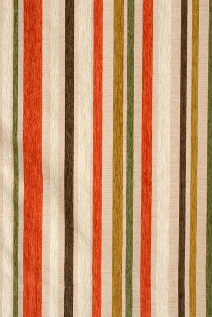 オーダーカーテン(ドレープ) スペイン製　ストライプ柄「フォルメンテラBE」遮光3級 共布タッセル付き　インポートカーテン