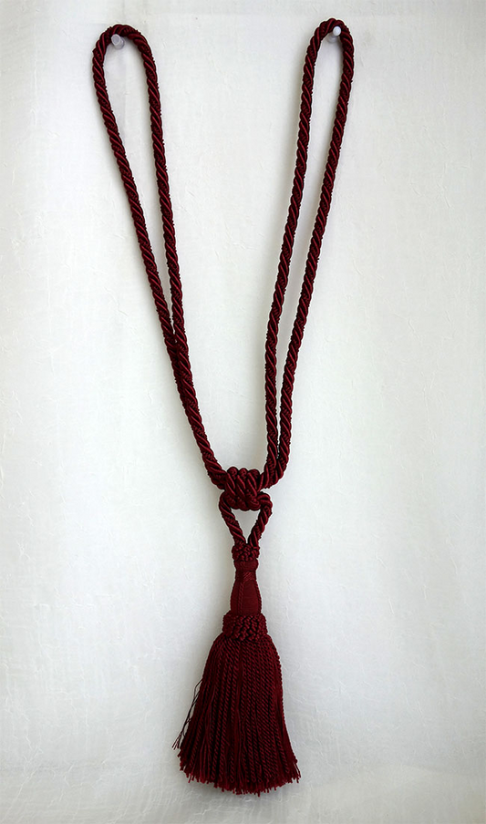 ドイツ製　ゲルスター社　カーテンタッセル　レッド　全長約60cm(房:17cm)