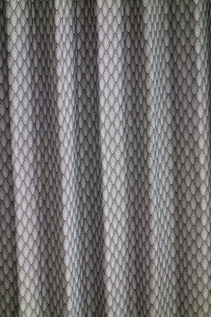 オーダーカーテン(ドレープ) フランス製「グラファイト」WH＆BK　ヨーロッパ　ドット柄　共布タッセル付き　インポートカーテン