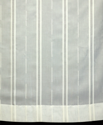 輸入オーダーカーテン(レース)　高級 トルコ製 『ロッド』ストライプ　レースカーテン